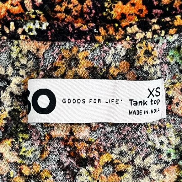 Y2K Babydoll Ditsy Floral Camisole Top Size XS Cottage Prairie Chic Dark Fairy - Picture 6 of 7